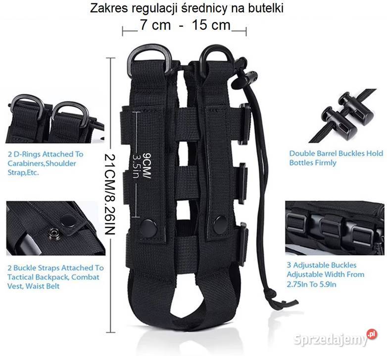 Torba Taktyczna Turystyczna na Butelkę Uchwyt Sieradz