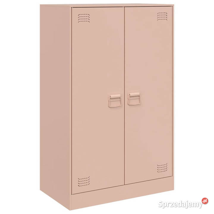 Szafka boczna różowa 67x39x107 stal WM841662 Warszawa