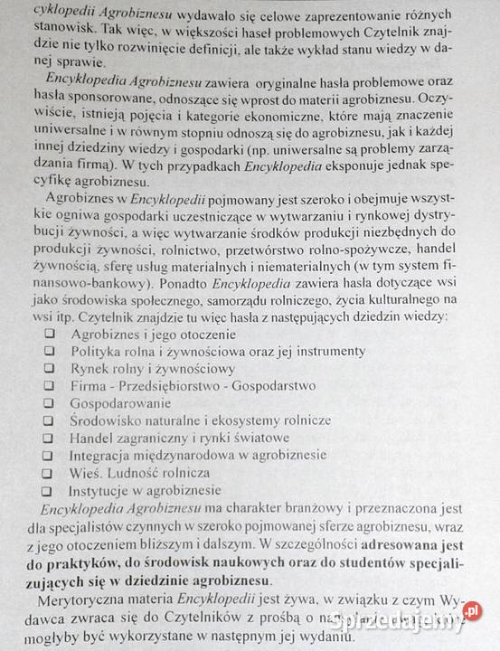 Encyklopedia Agrobiznesu Augustyn Woś Chełm