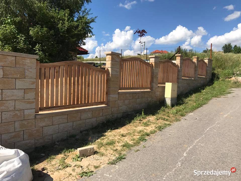 Przęsło drewniane model P1 ogrodzenie Stanpor Stalowa Wola