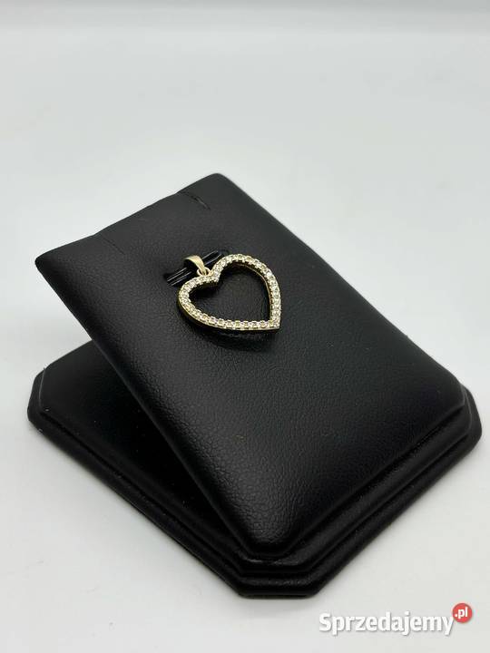 Złota zawieszka pr 585 108g Serce dwustronne Elbląg