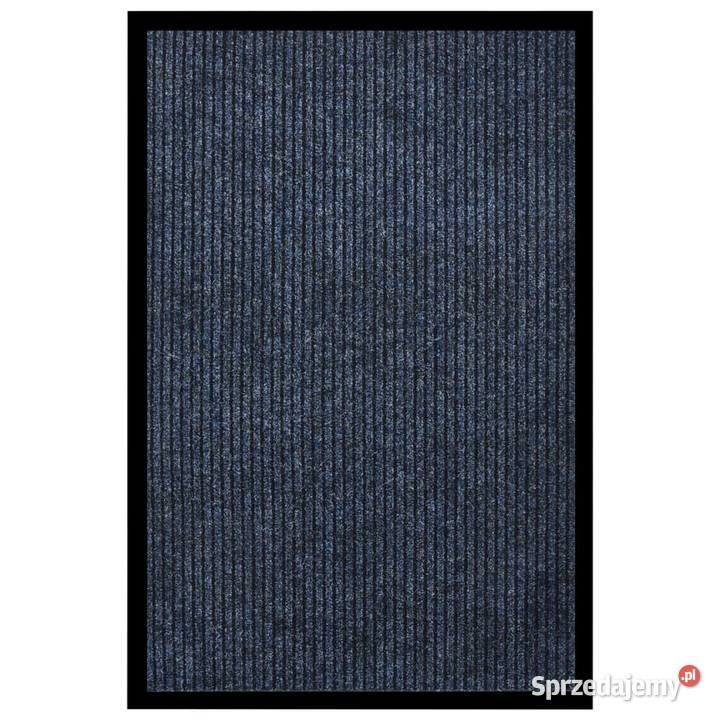 vidaXL Wycieraczka prążkowana niebieska 80 x 120 Warszawa