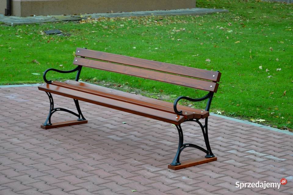 Ławka parkowa miejska królewska z Meble ogrodowe Zalesie