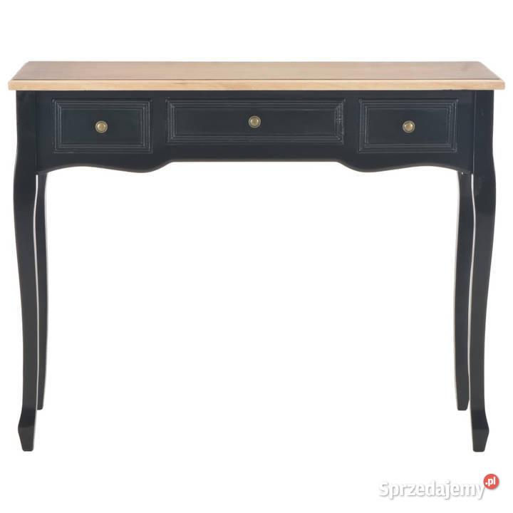 Stolik konsolowy z 3 szufladami czarny WM280046 Warszawa