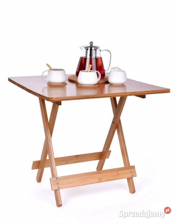 SKŁADANY BAMBUSOWY STOLIK GoEco Warszawa