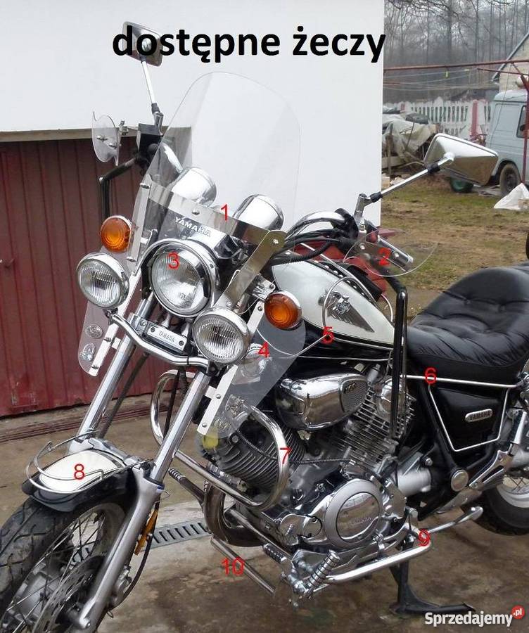 Yamaha xv 7501100 szyba 4 punkt nierdzewka gmol sprzedam