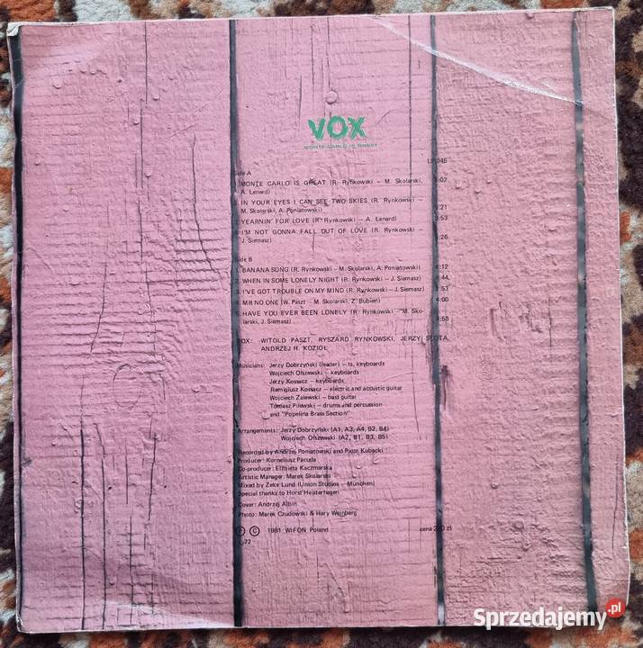 6 x Płyta Perfect Exodus Wały Jagiellońskie Vox płyta winylowa Sosnowiec