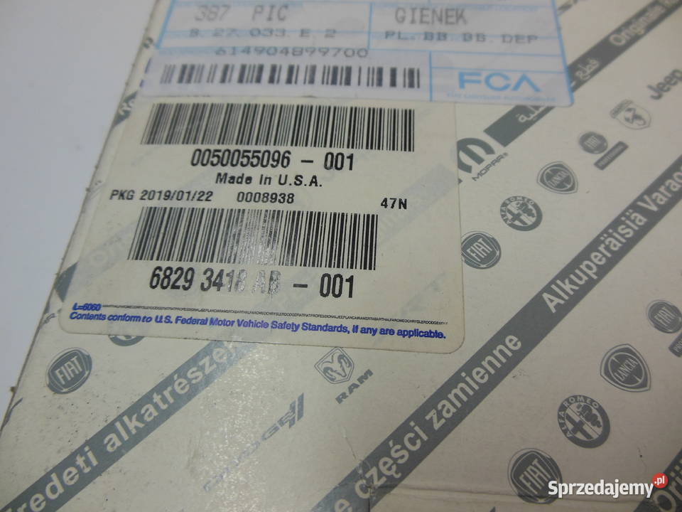 CZUJNIK TEMP SPALIN WRANGLER JL MOPAR 68293418AB