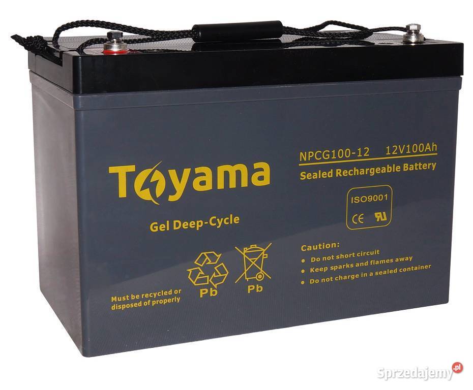 Akumulator żelowy Toyama NPCG 100 12V 100Ah GEL Deep Cycle