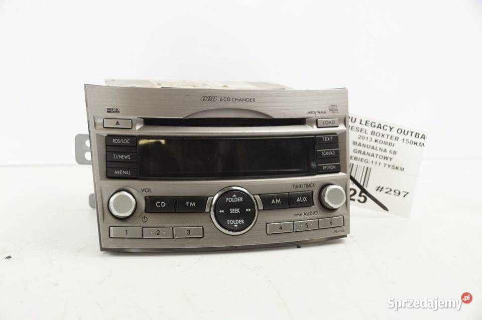 RADIO CD SUBARU LEGACY V 86201AJ410 Lipno