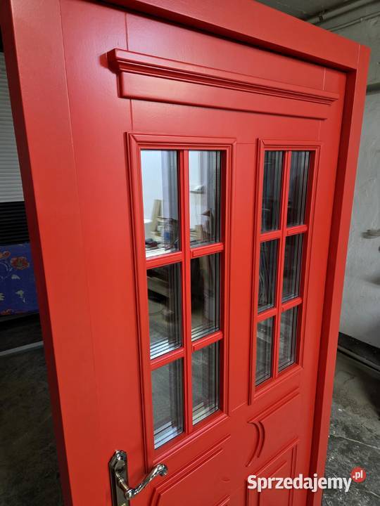 Drzwi DŁUGOSZ zewnętrzne retro RAL9016 białe Opole sprzedam