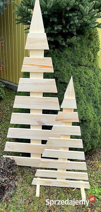 Świąteczna choinka drewniana choinka trókąt Radków