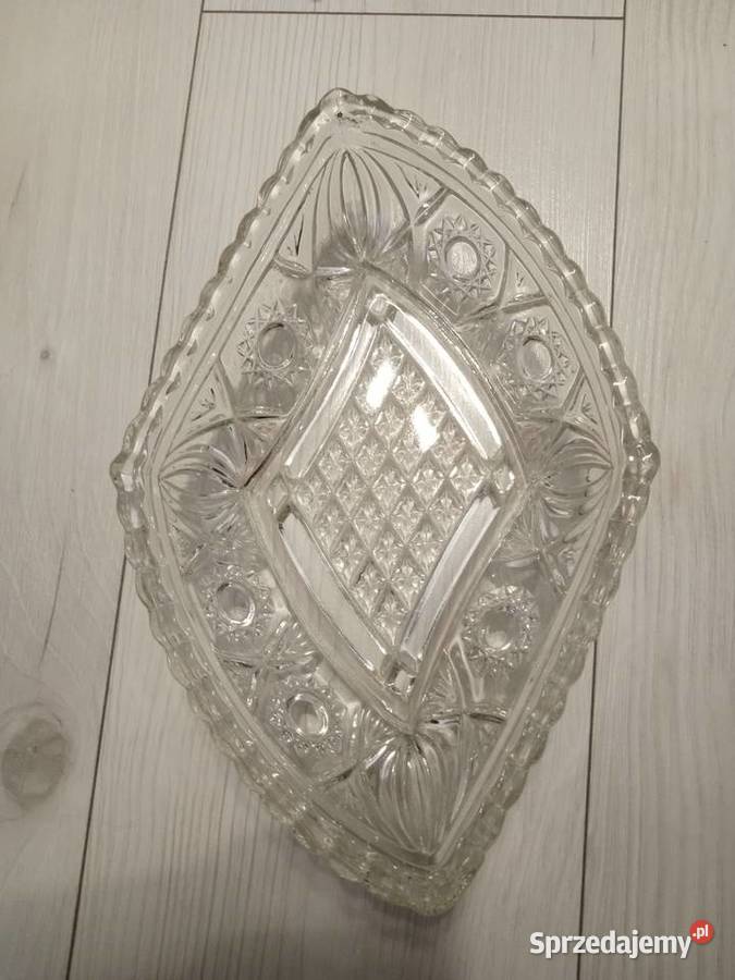 Kryształowy półmisek Porcelana i szkło Mysłowice