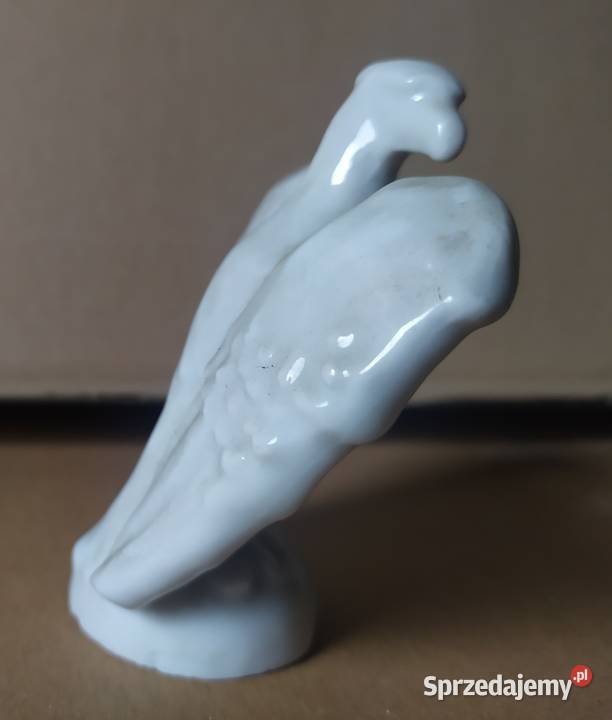 37 PORCELANOWY ORZEŁ PIĘKNA OZDOBA łódzkie Łódź