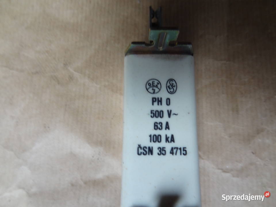 Bezpiecznik nożowy wkładka topikowa 500V 63A podkarpackie Rzeszów