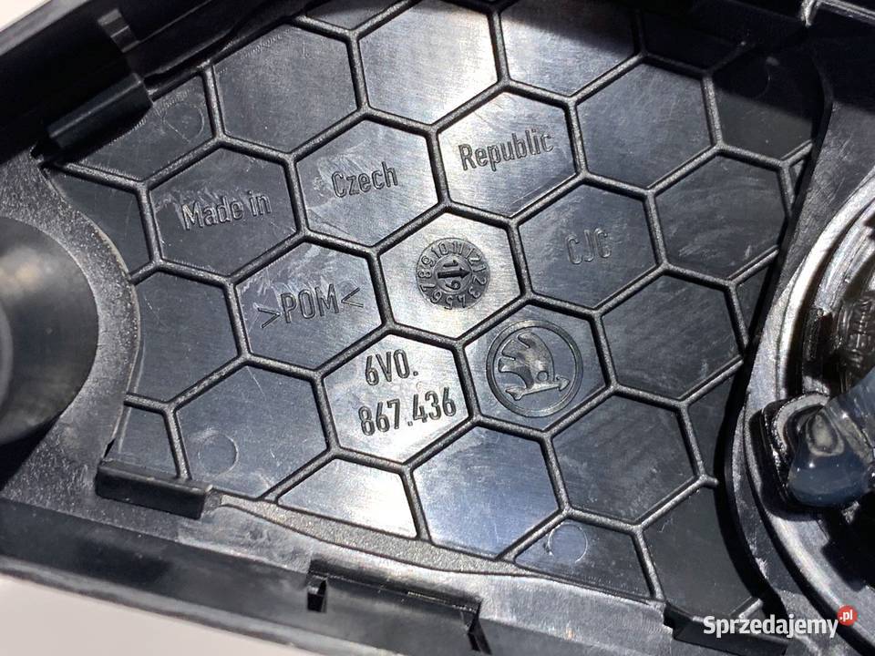 KLAMKA WEWNĘTRZNA PRAWY PRZÓD SKODA FABIA III osobowe Części samochodowe