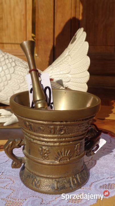 moździerz z tłuczkiem Akcesoria kuchenne wielkopolskie Mielnica Duża