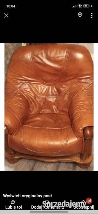 Fotel skórzany stan Ciężkowice