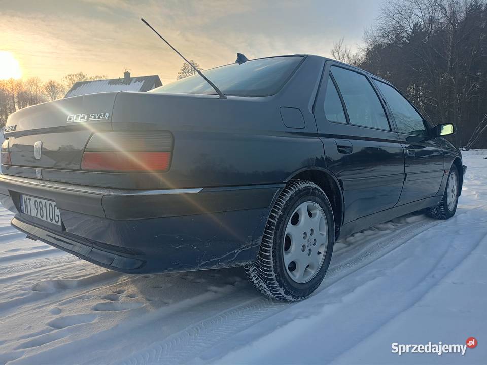 Peugeot 605 30 V6 BENZYNA AUTOMAT nieuszkodzony Białobrzegi sprzedam