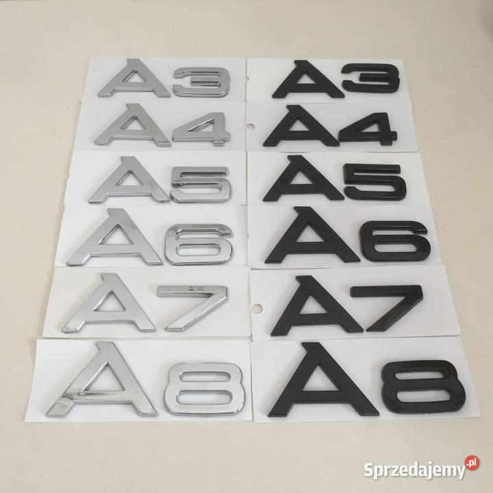 NOWY znaczek A3 A4 A5 A6 A7 A8 emblemat Pozostałe
