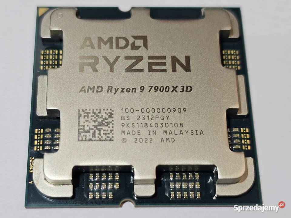 Procesor AMD Ryzen 9 7900X3D 12 rdzeni24 wątki Inne AMD Grybów