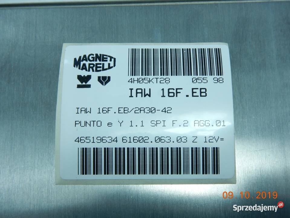 KOMPUTER SILNIKA FIAT PUNTO 11 71712437 ASO