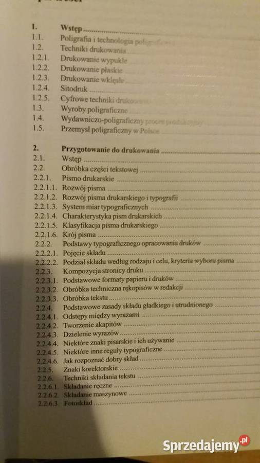 Poligrafia procesy i techniki zawodowe książki Warszawa