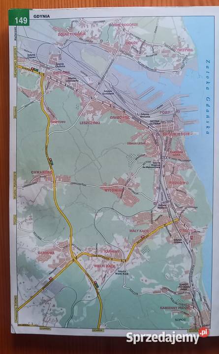 Samochodowy atlas Polski mazowieckie Małkinia Górna sprzedam