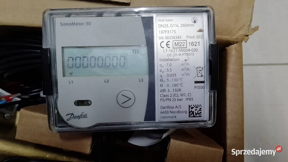 Ciepłomierz Dn 25 Licznik ciepła Danfoss Płachty
