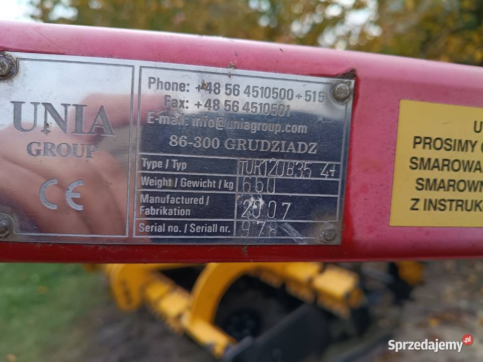 Pług Unia Tur 35 4 łódzkie Moszczenica sprzedam
