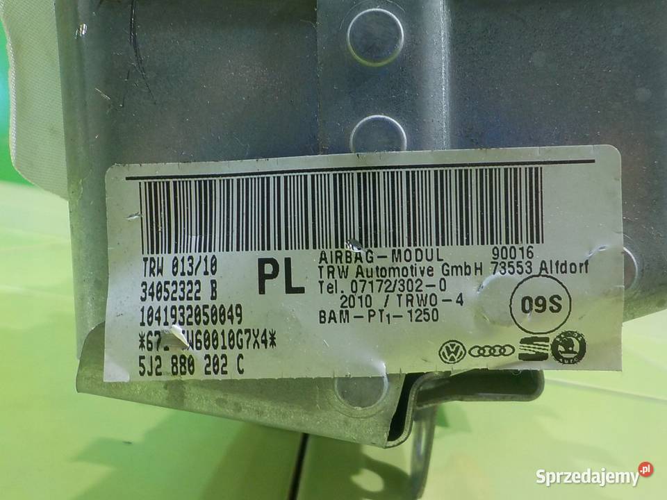 FABIA II 10r 14 TDI KOMBI 5D AIRBAG poduszka Suków
