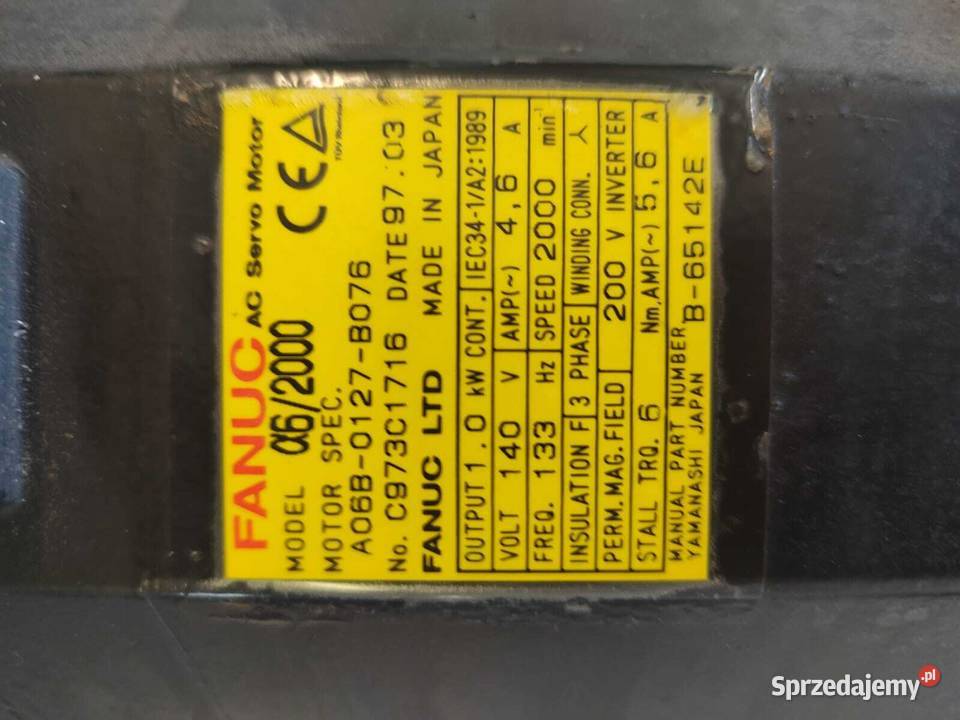 GE FANUC A06B0127B076 AC Servo Motor Wrocław