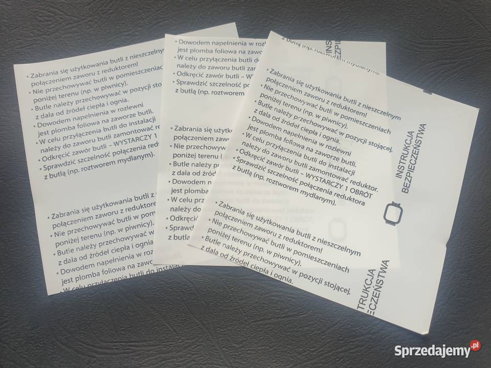 Plomby termokurczliwe 85x85 z instrukcją bezp Zamość