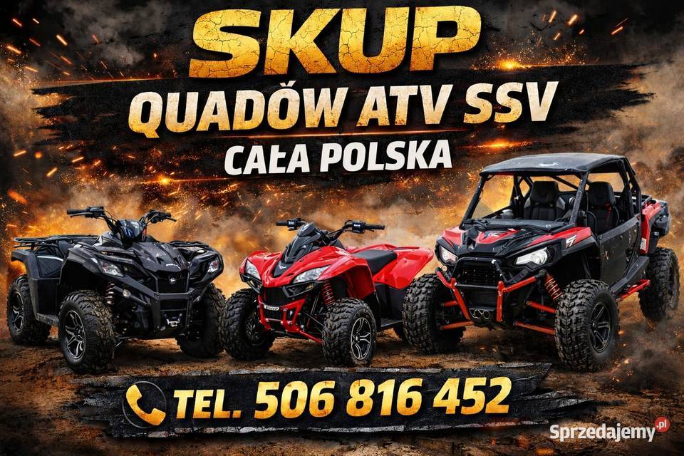 GOTÓWKA SZYBKA SPRZEDAŻ SZYBKA KASA SKUP QUADÓW Kramarzówka