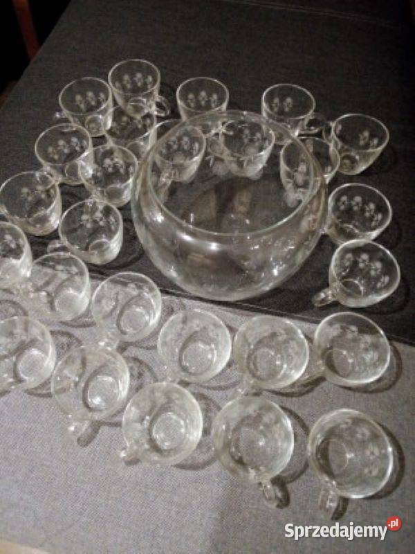 Piękny komplet do kompotu ponczu