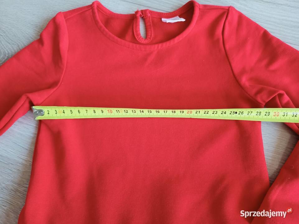 Sukienka dziewczęca na długi rękaw z falbankami mazowieckie Płock