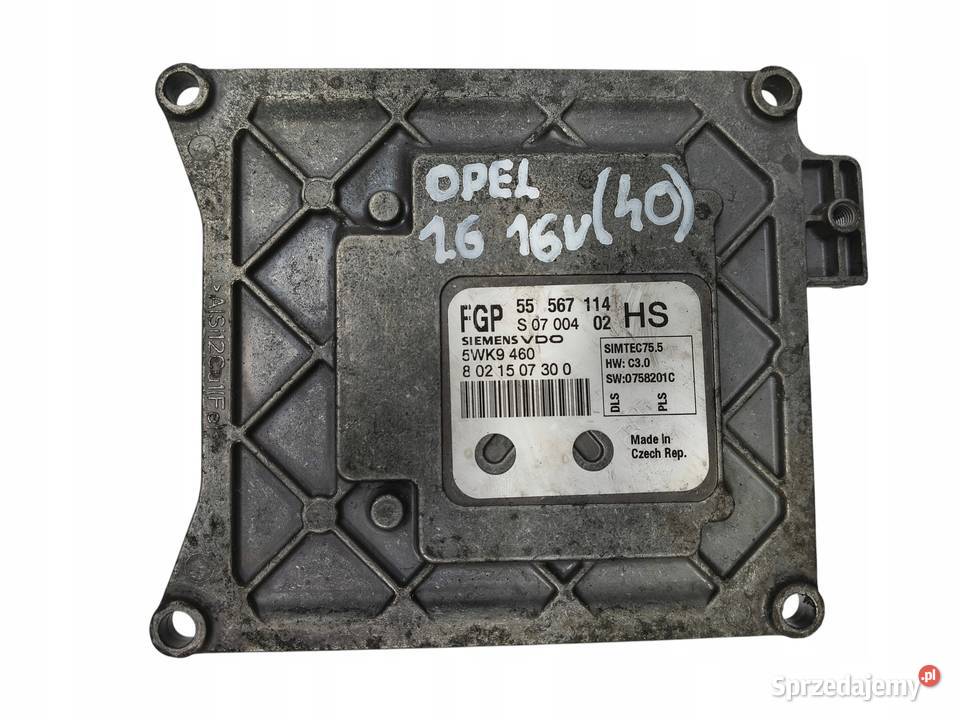 STEROWNIK SILNIKA Opel Astra H Zafira B 16 Komputery Chełm