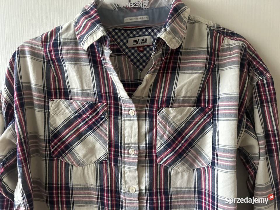 Koszula damska Tommy Hilfiger XS koszula w kratę kolorowy Wyszków