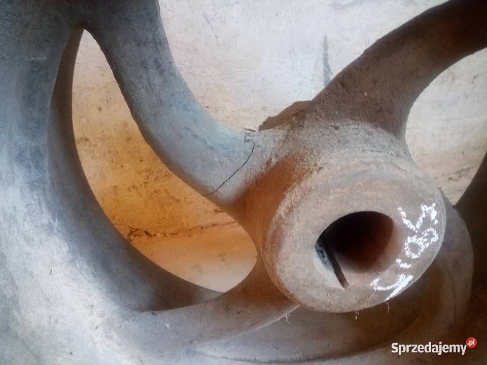 Stare żeliwne koło pasowe LOFT industrial ogród Brzozów