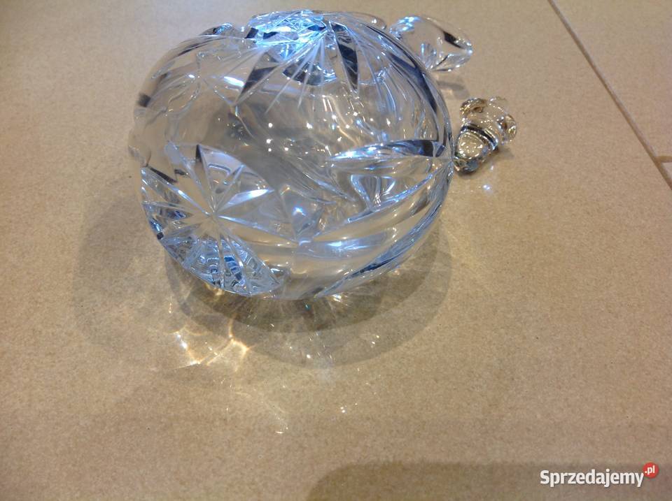 Karafka Kryształowa na Ocet Oliwe Porcelana i szkło Nowa Sól