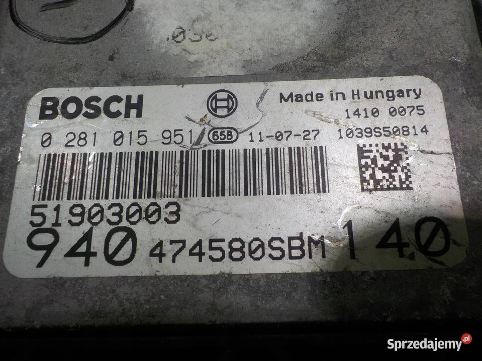 GIULIETTA 20 JTDM 11r sterownik komputer silnika Suków