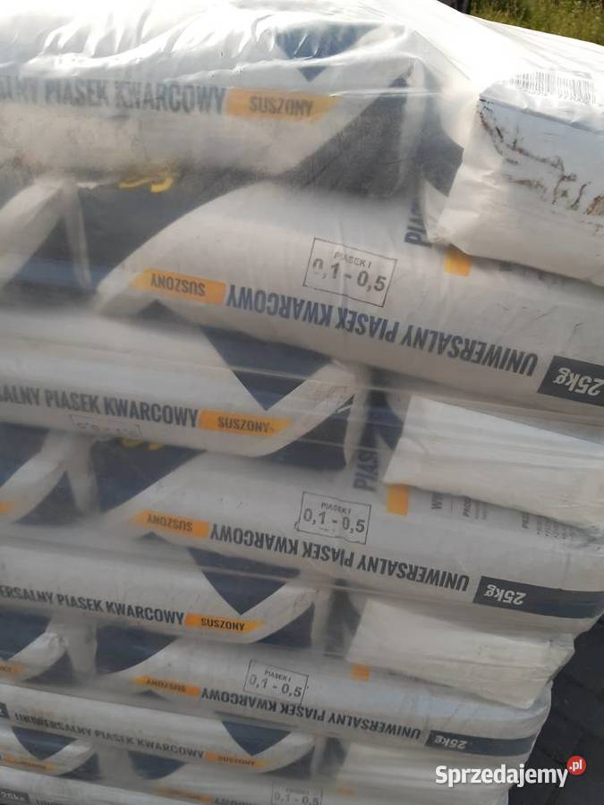 Piasek kwarcowy suszony w workach 25 frakcji 01 Dom i Ogród