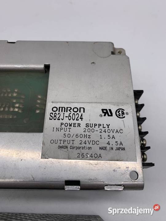 Omron S82J6024 Zasilacz impulsowy 24VDC 45A mazowieckie Warszawa