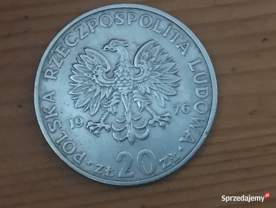 Moneta 20 1976 bzm MNowotko Numizmatyka Warszawa