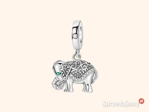 Zawieszka modułowa Słonik srebro