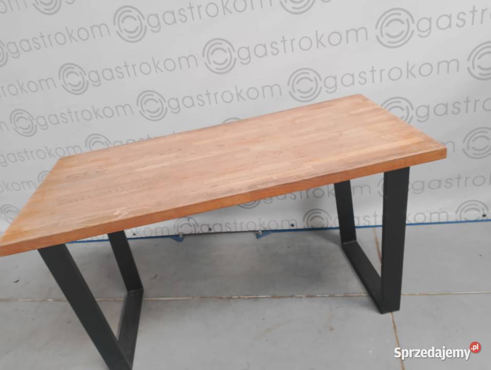Stół z blatem drewnianym klejonym 140x71x75 Wrocław