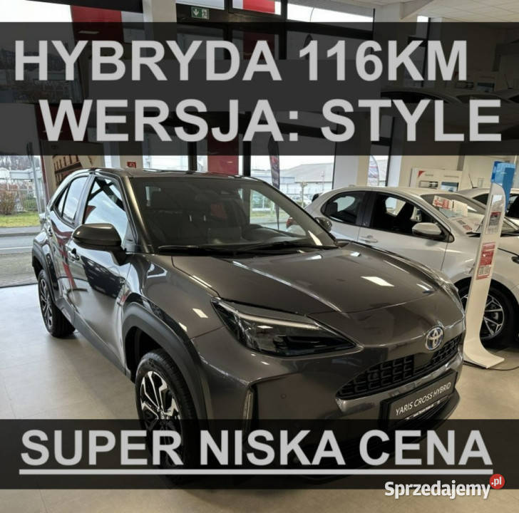 Toyota Yaris Cross 116 Style Super Niska Kamera ogranicznik prędkości Samochody osobowe