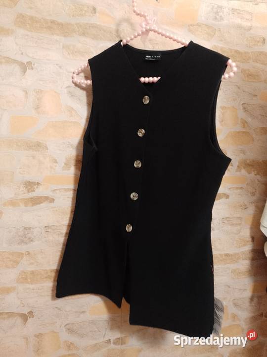 4042 LXL ASOS Design Czarna kamizelka z Londynu Kraków