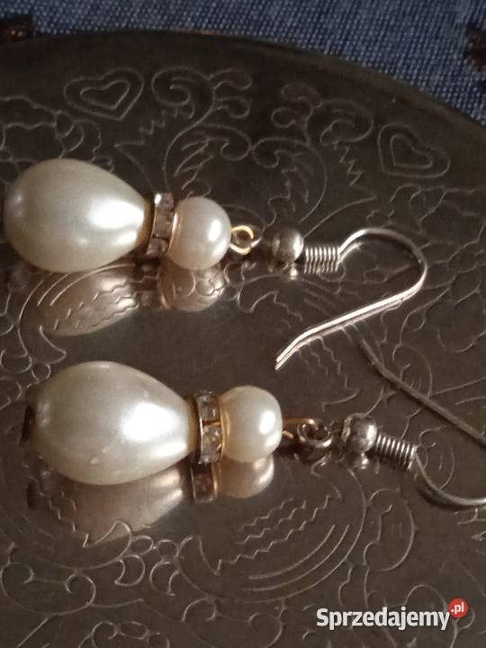 PERŁOWE KOLCZYKI I PRZEWIESZKA DO ŁAŃCUSZKA Piła