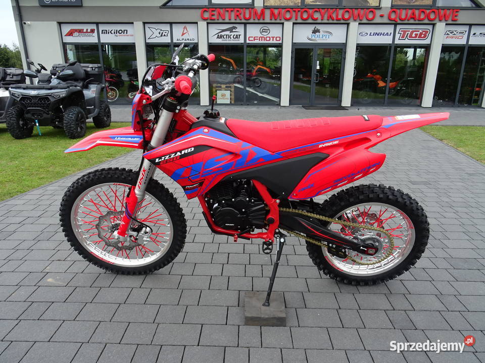 NOWOŚĆ CROSS ASIX LIZZARD 250 CC 2118 CZERWONY łańcuch Kraków